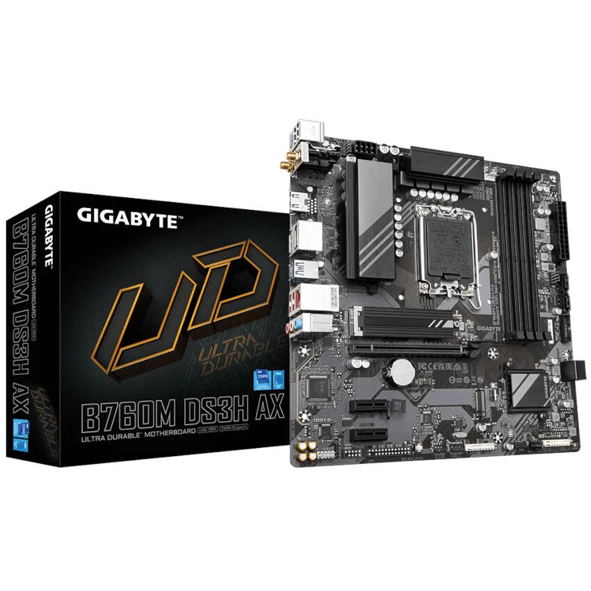 Gigabyte B760M DS3H AX, DDR5, s1700, mATX